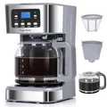 Produktbild: Taylor Swoden - Pewter, mit Timer,1.5L Filterkaffeemaschine, Tropf-Stopp