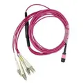 Produktbild: BlueOptics X66205-15 kompatibles MPO-4xLC Multimode OM4 Patchkabel 15 Meter