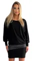 Produktbild: Mississhop Partykleid Damen Minikleid festlich Glitzer Kleid Pulli Tunika S M L XL XXL 9531