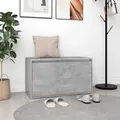 Produktbild: vidaXL Flurbank 80x40x45 cm Betongrau Holzwerkstoff