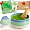 Produktbild: Matcha Set mit BIO Matcha Tee Pulver | Teeschale, Matchabesen & Halter | Sumi