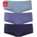 Produktbild: Hipster S.OLIVER, Damen, Gr. 32/34 (S), blau (blaufarben), Jersey, Obermaterial: 90% Baumwolle, 10% Elasthan (LYCRA), unifarben, Unterhosen, aus elastischer Baumwoll-Qualität