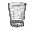 Produktbild: Mini Messbecher 50 ml Glas für präzises Dosieren beim Kochen Backen