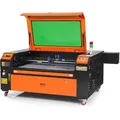 Produktbild: VEVOR 100W CO2-Lasergravierer, 600x900mm, 500mm/s Laserschneidmaschine mit 2-Wege-Pass-Air-Assist, kompatibel mit LightBurn, CorelDRAW, AutoCAD, Windows, Mac OS, Linux, für Holz, Acryl, Stoff