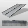 Produktbild: Baumarktplus - Trutzholm Rollstuhlrampe Klappbar 152 Cm Traglast 272 Kg Alu Grau Geriffelt Auffahrrampe