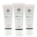 Produktbild: Leo & Lilo 3er Set Pfingstrosen Handcreme 75 ml - Intensive Pflege für trockene und Hände - Mit pflanzlichen Bio-Ölen und Bio-Pfingstrosenblütenextrakt - zertifizierte Naturkosmetik