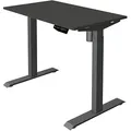 Produktbild: Kerkmann Move 1 elektrisch höhenverstellbarer Schreibtisch anthrazit rechteckig, T-Fuß-Gestell grau 100,0 x 60,0 cm