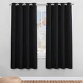Produktbild: Lichtundurchlässige Gardinen mit Ösen Thermovorhang Kälteschutz 2er Set H 175...