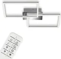 Produktbild: LED Deckenleuchte Wandlampe Dimmbar Fernbedienung CCT 30W Chrom Metall Briloner