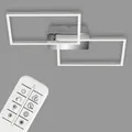 Produktbild: LED Deckenleuchte Frame Wandlampe Dimmbar Fernbedienung CCT 30W Chrom Metall
