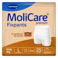 Produktbild: Paul Hartmann AG MoliCare® Premium Fixpants Fixierhosen, Fixierhöschen mit verlängertem Beinansatz für sicheren Halt der Vorlage, 1 Beutel = 25 Stück, Größe: L 9477927