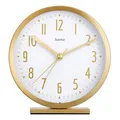 Produktbild: hama Wecker Skye weiß gold Kunststoff 12,0 cm, Ø 11,2 cm