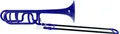 Produktbild: Classic Cantabile Posaune MardiBrass Quart-Posaune Bb/F, inkl. Mundstück und Gigbag, Bb/F-Stimmung - Fiberglas-Zug