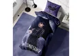 Produktbild: MTOnlinehandel Bettwäsche Wednesday 135x200 + 80x80 cm, Nevermore Fanartikel, Mikrofaser, 2 teilig, Addams Family, Serie, Geschenkidee für Teenager