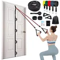 Produktbild: Brebebe Türanker Gurt für Widerstandsbänder Übungen, Multi-Point Anker Gym Befestigung für Home Fitness, tragbares Türband Widerstand Workout Ausrüstung, stanzfrei, nagelfrei