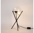 Produktbild: s.luce Tischleuchte Glas-Dreibeinleuchte Orb 20cm Klar/Schwarz