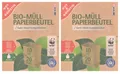 Produktbild: Abfalltüten Papiertüten Biomüll Beutel 40 x Papiermüllbeutel 10 L Biomüllbeutel