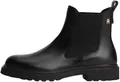 Produktbild: Tommy Hilfiger Damen Chelsea Boots Cleated aus Leder, Schwarz (Black), 36