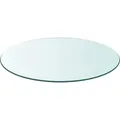 Produktbild: vidaXL Tischplatte aus gehärtetem Glas rund 600 mm - Transparent