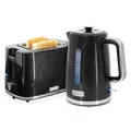 Produktbild: Briebe Elegance 2 Scheiben, 7 Ebenen gegrillter Toaster + 1,7 l drahtloser Wasserkocher, 2 200 W Schnellkochen, BPA-frei, modernes Design schwarz Frühstückspaket