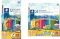 Produktbild: Staedtler Noris aquarell 144 10 Buntstift Schwarz - Blau - Bordeaux - Braun - Grün - Hellgrün - Malve - Navy - Orange - Pfirsich - Rot - Gelb 12 Stück(e) (144 10NC12)