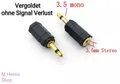 Produktbild: Audio Adapter 3,5mm Klinke Mono Stecker auf 3,5mm Stereo Klinkenbuchse AAC Gold 