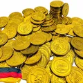 Produktbild: Carpeta 150 Piraten Goldmünzen┃Spielgeld für Kinder zur Schatzsuche | Gold Münzen und Taler als Deko┃Mitgebsel zum Kindergeburtstag und Piratenparty | Kinder Party Geburtstag