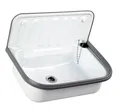 Produktbild: Weißes Waschbecken für draussen, Garten, Keller, Waschküche, Ausgussbecken
