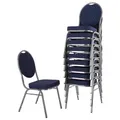 Produktbild: MACOShopde by MACO Möbel Raburg Stapelstuhl 10er Set David - stabil bis 150 kg in BLAU, Gewerbequalität + stapelbar für: Konferenz, Seminar, Wartezimmer, Bankett, Behörde, Schule/Uni & Gastro/Hotel