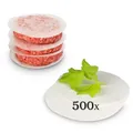 Produktbild: 500 Blatt Burgerpapier Backpapier Patty Paper für Perfekte Burger, Hamburger,...