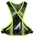 Produktbild: Ultraspire Reflektierende Unisex-Weste, reflektierend, ohne Hydratation, Fassungsvermögen: 31 c.i. (0,5 l), Schwarz / Limette, Universalgröße (66 - 122 cm)