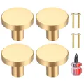 Produktbild: Xiaomoyu 4 Stück Schrankknöpfe, Griffe Möbel Knöpfe, Metall Schrankgriffe, Möbelknöpfe Vintage, Goldene Küchengriffe Schrank Knöpfe(25 * 20 Mm)