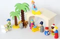 Produktbild: Krippe mit Figuren aus Holz**16-teilig**NEU