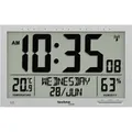 Produktbild: Technoline - Techno Line ws 8013 Funk Wanduhr 369 mm x 229 mm x 24 mm Silber Großes Display