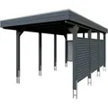 Produktbild: Skan Holz Carport Friesland Hybrid 314 cm x 555 cm Anthrazit
