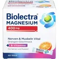Produktbild: Biolectra Magnesium 400 mg Nerven & Muskeln Vital Sticks mit Orangen-Geschmack, 60 St. Sticks