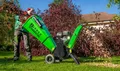 Produktbild: Zipper leistungsstarker Benzin Häcksler ZI-HAEK4100 großer Trichter ink Fahrwerk