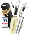 Produktbild: Weinkühlstab aus Edelstahl mit Ausgießer - Ideales Weinzubehör Geschenk für W...