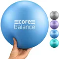Produktbild: Core Balance Pilatesball - Anti-Burst Yogaball - rutschfestes PVC - Gymnastik, Fitness, Physiotherapie leicht – Einfach Aufzublasen - 200 Kg Maximalgewicht - 23 cm groß, 200 g - 4