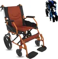 Produktbild: Mobiclinic®, Rollstuhl, Klappbar, Leichtgewicht, Sitz 41 cm, Zwei bremssysteme,