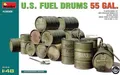 Produktbild: MiniArt U.S. US Fuel Drums 55GAL. Fässer 1:48 Bausatz Model Kit 49001