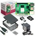 Produktbild: Raspberry Pi 5 Starterkit, 64GB microSDHC inkl. Pi OS, Gehäuse, Netzteil, HDMI-Kabel und Zubehör - RAM: 1GB - Farbe: schwarz