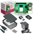 Produktbild: Raspberry Pi 5 Starterkit, 64GB microSDHC inkl. Pi OS, Gehäuse, Netzteil, HDMI-Kabel und Zubehör - RAM: 1GB - Farbe: schwarz