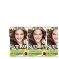 Produktbild: 3 x Garnier Nutrisse Ultra Crème Haarfarbe 6N Nude Natürliches Dunkelblond 5 Öle