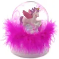Produktbild: Schneekugel Einhorn Schüttelkugel Deko Glimmerkugel Licht Federn Mädchen LED