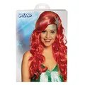 Produktbild: Boland 85051 - Perücke Sirena, lange Haare mit Seestern, Locken, Rot, Frisur, Nixe, Meerjungfrau, Accessoire, Kostüm, Karneval, Mottoparty
