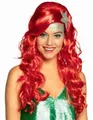 Produktbild: Boland Partyanzug Meerjungfrau-Perücke Karneval-Perücke rot