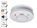Produktbild: Rauchmelder mit 10 Jahres Batterie - VdS Zertifiziert + Stummschaltfunktion