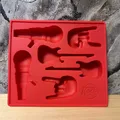 Produktbild: Rock Eiswürfelform - Gitarre Mikrofon Rockhand - Musik Geschenkidee