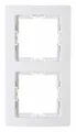 Produktbild: Kopp Abdeckrahmen Paris 2-fach Arktis Weiß für senkr./waager.... 308502066
